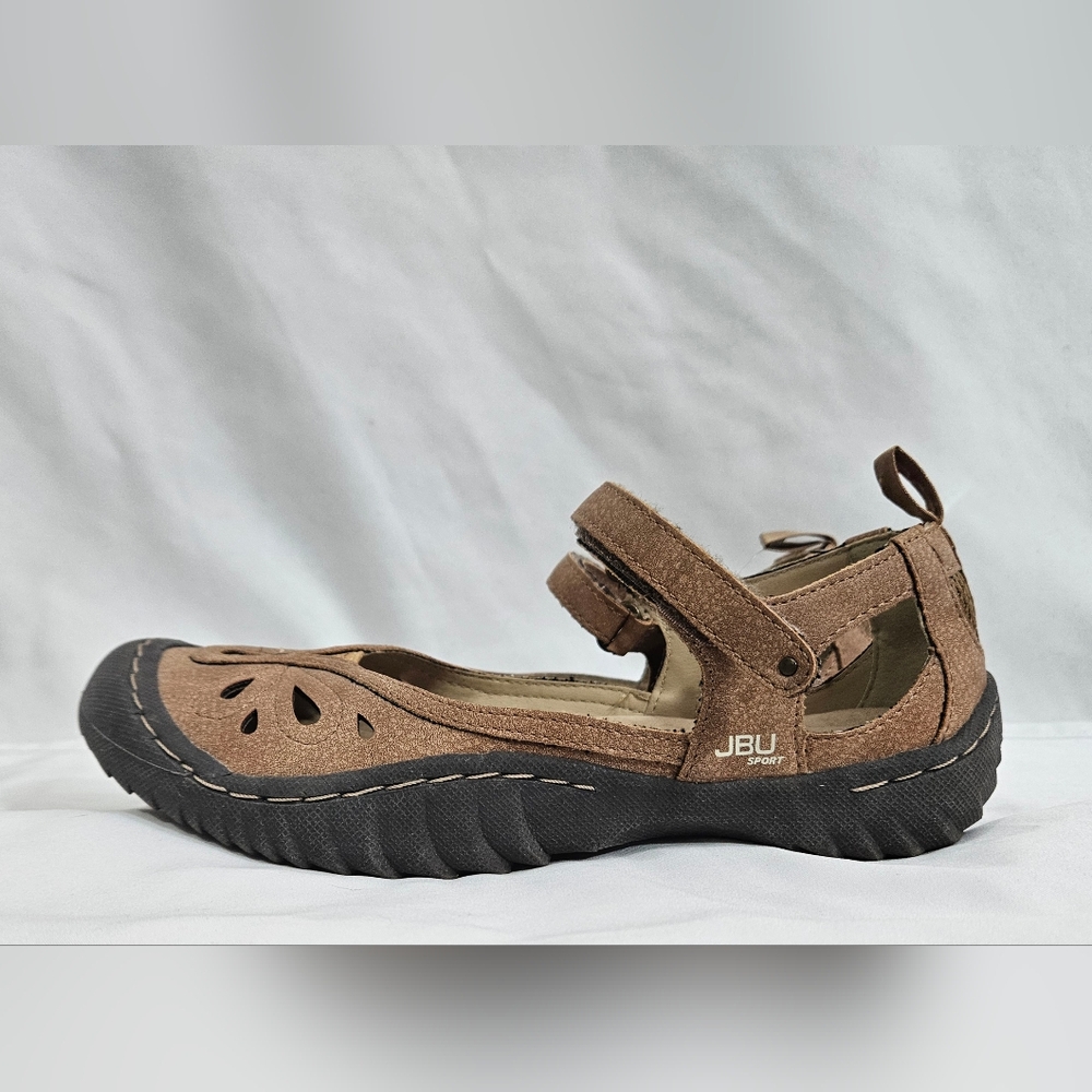 JBU Brown Mary Jane Sandals Womens Size 6 - Picture 5 of 11